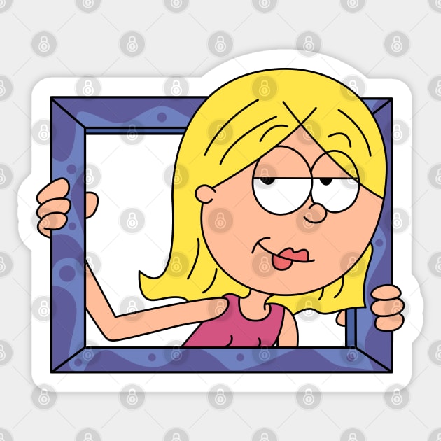 Lizzie Frame Sticker by artxlife